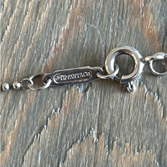 EUC Tiffany Blue Box Pendant with 20” Sterling Beaded Chain - Picture 10 of 12